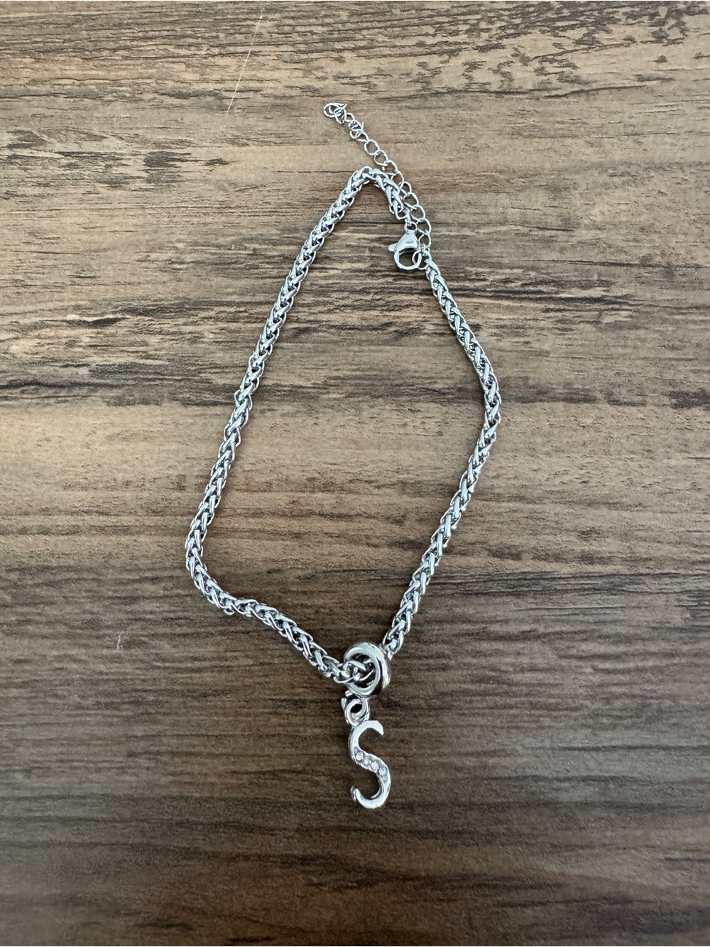 Stainless Steel Anklet Letter ‘S’